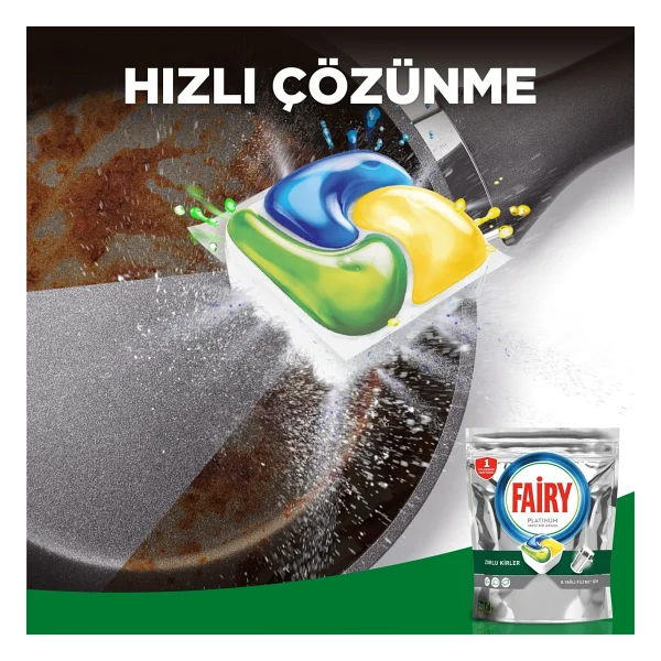 Fairy Platinum Plus Bulaşık Makinesi Tableti 50'li - Görsel 7
