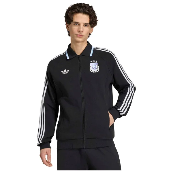 Adidas Erkek Futbol Eşofman Üstü Arjantin A Og Jk Jz6287 - Siyah - Görsel 8
