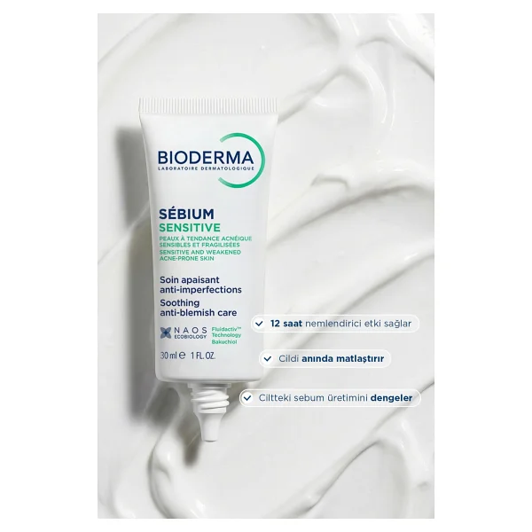 Bioderma Sebium Sensitive 30 Ml Yatıştırıcı Krem - Görsel 4