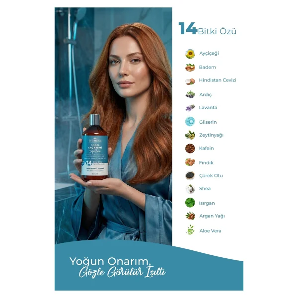 Yeşilmarka Doğal Saç Kremi- Yoğun Ve Onarıcı Bakım- Yıpranmış Ve Sorunlu Saçlar- Vegan Ve Organik - Görsel 8