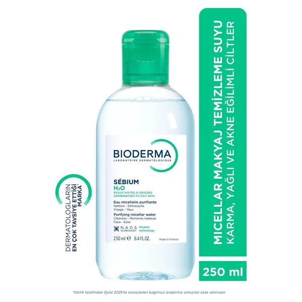 Bioderma Sebium H2O Micellar 250 ml Yüz Temizleme Suyu - Görsel 10