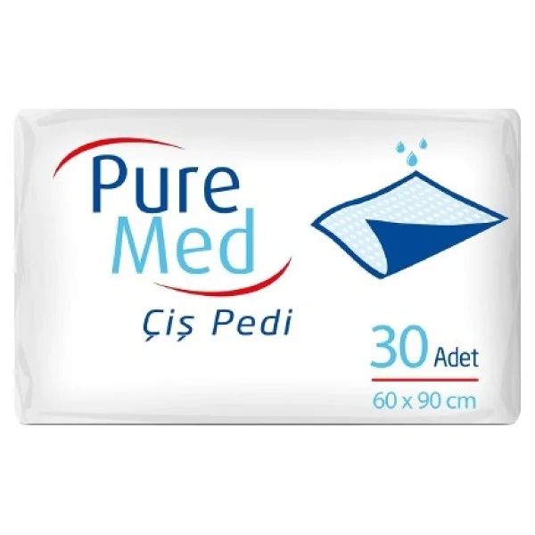 Pure Med 60 X 90 Cm Kedi Köpek Çiş Pedi 30 Adet Premium Kalite Evcil Dostlar İçin Özel - Görsel 2