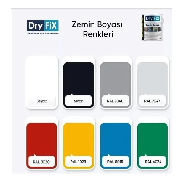 Dryfix Traffic Paint 5 Kg Zemin Boyası - Görsel 7