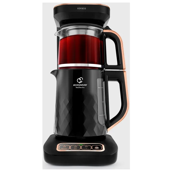Karaca Çaysever Robotea Pro Quartz 4in1 2500 W Konuşan Cam Demlikli Çay Makinesi - Görsel 8
