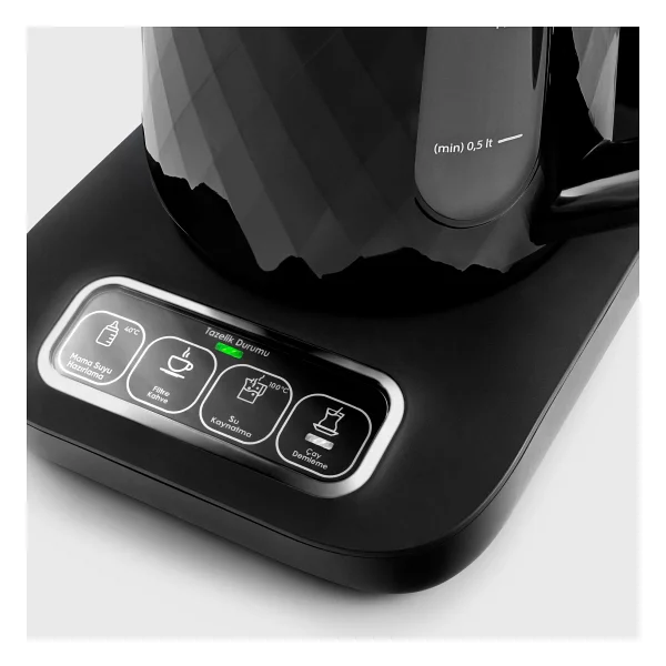 Karaca Çaysever Robotea Pro Quartz 4in1 2500 W Konuşan Cam Demlikli Çay Makinesi - Görsel 6