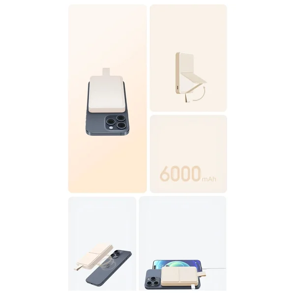 Xiaomi Manyetik 6000 mAh Hızlı Şarj Magsafe Powerbank - Görsel 10