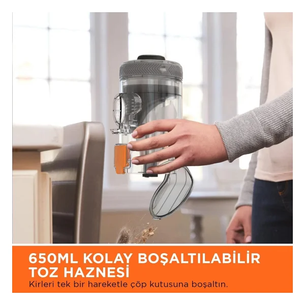 Black+Decker Bhfev182c-Qw Şarjlı Dikey Süpürge - Görsel 7