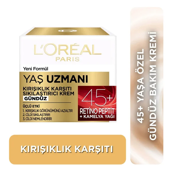 L'oreal Paris Yaş Uzmanı 45+ Retino-Peptit Kırışıklık Karşıtı 50 Ml Gündüz Kremi - Görsel 9