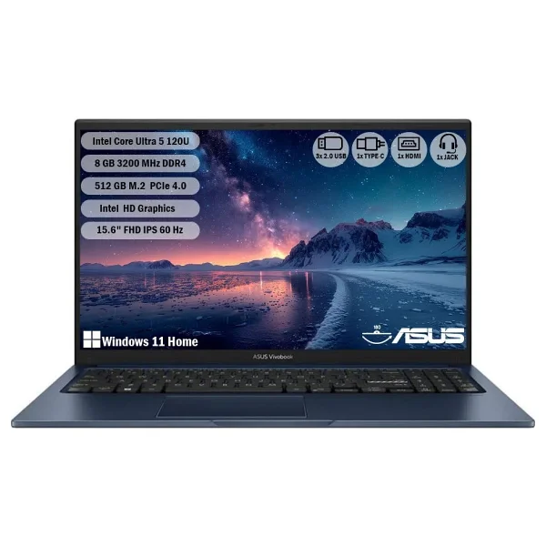 Asus Vivobook 15 X1504va-Bq3970w Core 5 120u 8 GB 512 GB SSD Intel Graphics 15.6" W11h Full HD Notebook - Görsel 8
