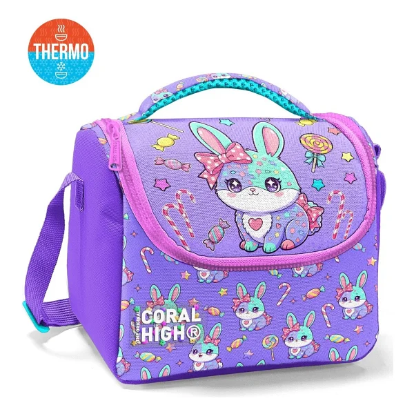 Coral High 37155 Tavşan Desenli Termoslu Beslenme Çantası - Görsel 7