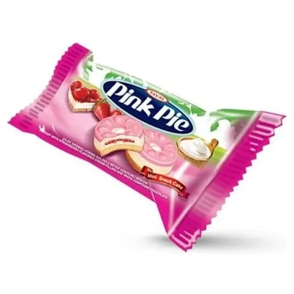 Tayaş Pink Pie 1 Kg Çilek Aromalı Krema Dolgulu Bisküvi Türkiye Menşeli Pratik Ambalaj - Görsel 5