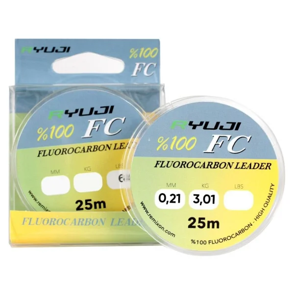 Ryuji Fluoro 25 M 0.21 Mm 3 Kg Fluorocarbon Misina - Görsel 3