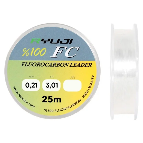 Ryuji Fluoro 25 M 0.21 Mm 3 Kg Fluorocarbon Misina - Görsel 4