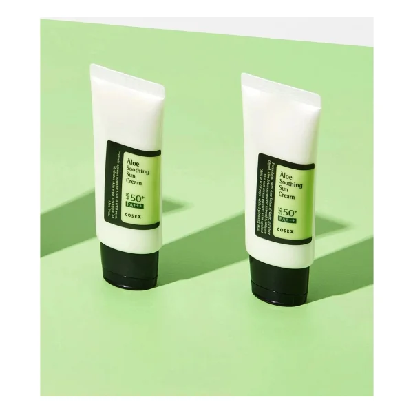 Cosrx Aloe Soothing Sun Cream SPF50 PA+++ Aloe Vera Ekstreli Yatıştırıcı Güneş Kremi Hassas Ciltler İçin - Görsel 7