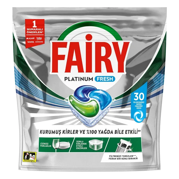 Fairy Platinum Fresh Bulaşık Makinesi Tableti 30'lu - Görsel 2