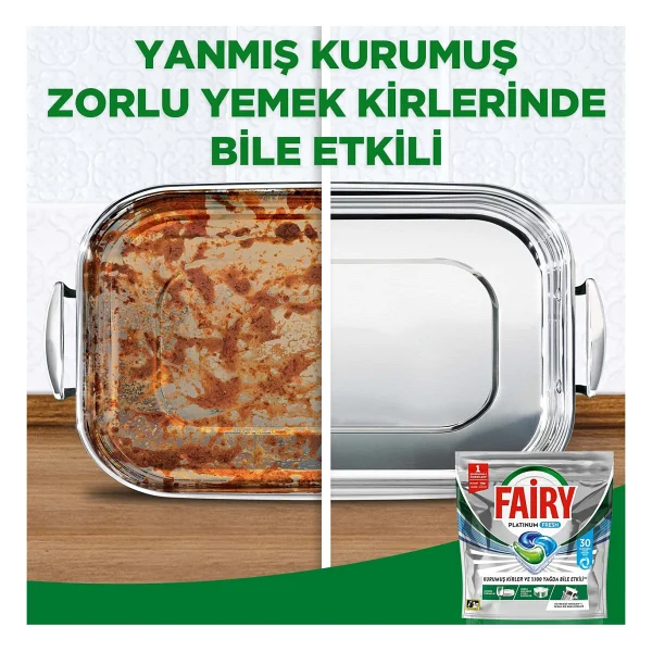 Fairy Platinum Fresh Bulaşık Makinesi Tableti 30'lu - Görsel 3