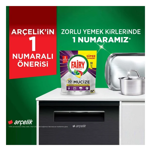 Fairy Platinum Fresh Bulaşık Makinesi Tableti 30'lu - Görsel 4