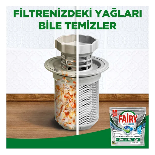 Fairy Platinum Fresh Bulaşık Makinesi Tableti 30'lu - Görsel 5