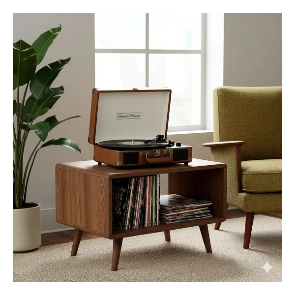 Record Master St14012 Kahverengi Çantalı Retro Pikap - Görsel 6