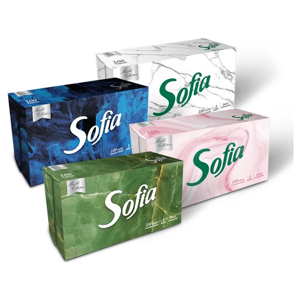 Sofia Mendil Kutu 100'lu 4 Adet - Görsel 2