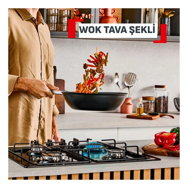 Tefal Experience Fusion Core 9x 28 Cm Wok Tava - Görsel 8