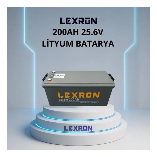Lexron 200 Ah 25.6 V Lityum Akü - Görsel 4