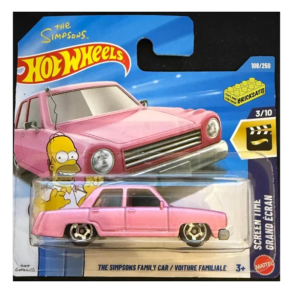Hot Wheels Screen Time The Simpsons Family Car Jjj68 - Görsel 2