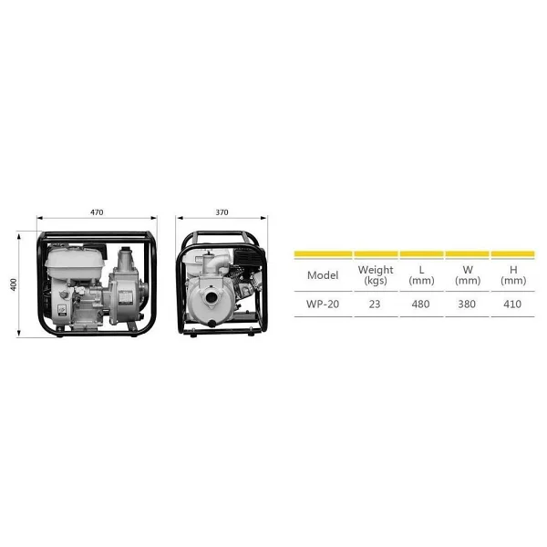 Garden Pro Wp-20 2x2 Benzinli Su Motoru - Görsel 4