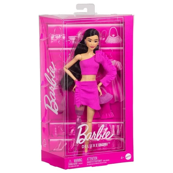 Barbie Deluxe Style Kahverengi Saçlı Bebek Hyv24-Hyv28 - Görsel 3