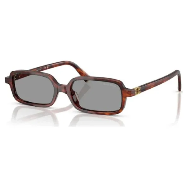 Miu Miu Regard 11zs 21c40o Havana Mahogany-Grey Kadın Güneş Gözlüğü - Görsel 7