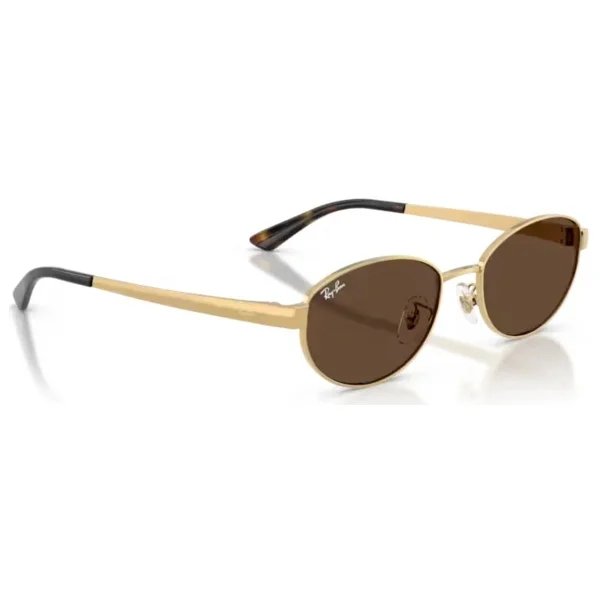 Ray-Ban 3774d 001/73 Arista Gold-Dark Brown Güneş Gözlüğü - Görsel 4