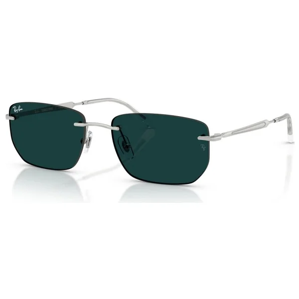 Ray-Ban 3768 003/M1 Silver-Emerald Güneş Gözlüğü - Görsel 2