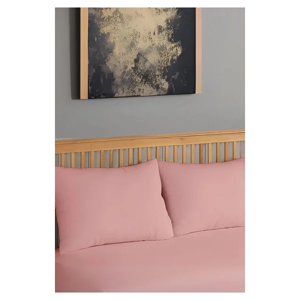 Formeya 2'li Fermuarlı Sıvı Geçirmez Yastık Alezi Yastık Koruyucu - 50 X 70 - Pembe - Görsel 5
