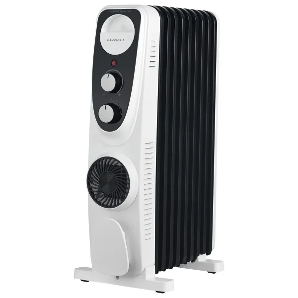Luxell Lux09-Fp-Bw 9 Dilim Siyah Beyaz 2400 W Yağlı Radyatör - Görsel 2