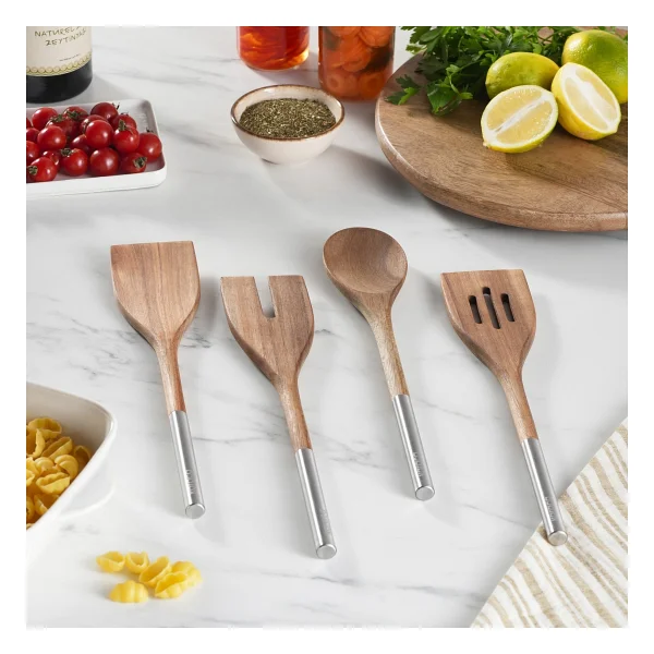 Karaca Timber 4 Parça Akasya Servis Seti - Görsel 2