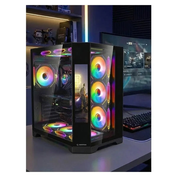 Rampage Nova Lcd Ekran Argb Fanlı Atx Oyuncu Kasası - Görsel 7