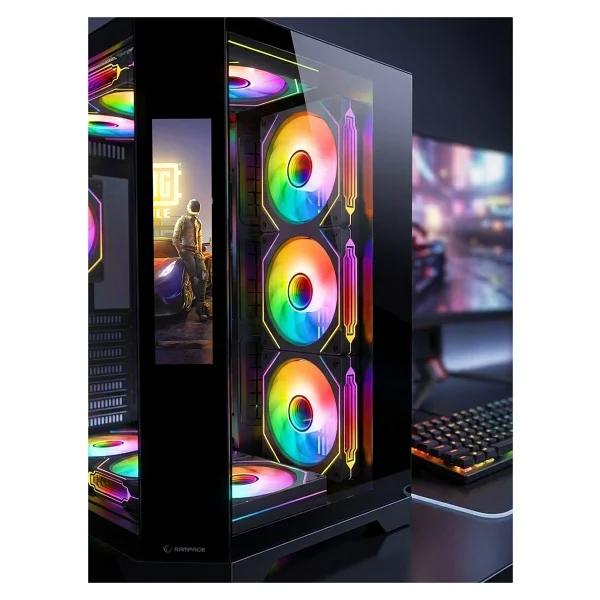 Rampage Nova Lcd Ekran Argb Fanlı Atx Oyuncu Kasası - Görsel 8