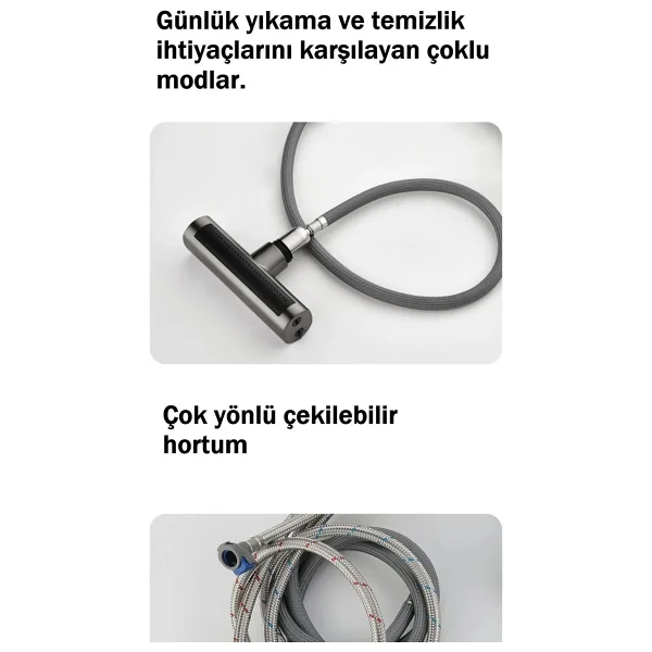 Fleko Lora Plus Antrasit Spiralli Mutfak Bataryası - Görsel 4