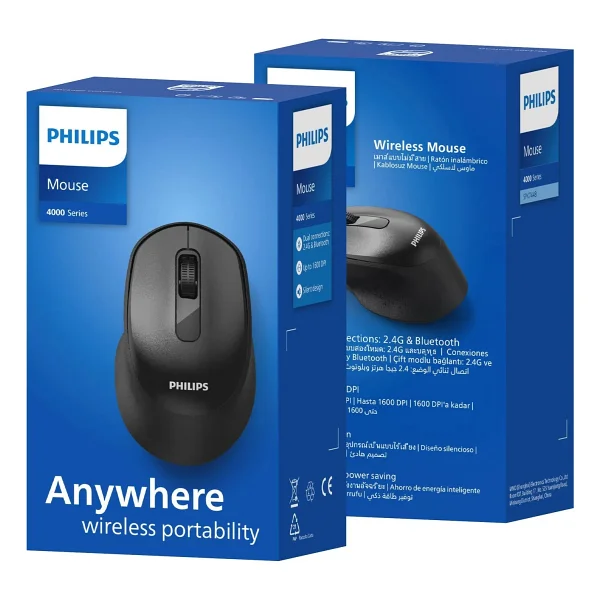 Philips Spk7448b Siyah Sessiz Optik Kablosuz Mouse - Görsel 10