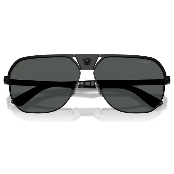 Versace Ve2294 126187 Matte Black-Dark Grey Erkek Güneş Gözlüğü - Görsel 5