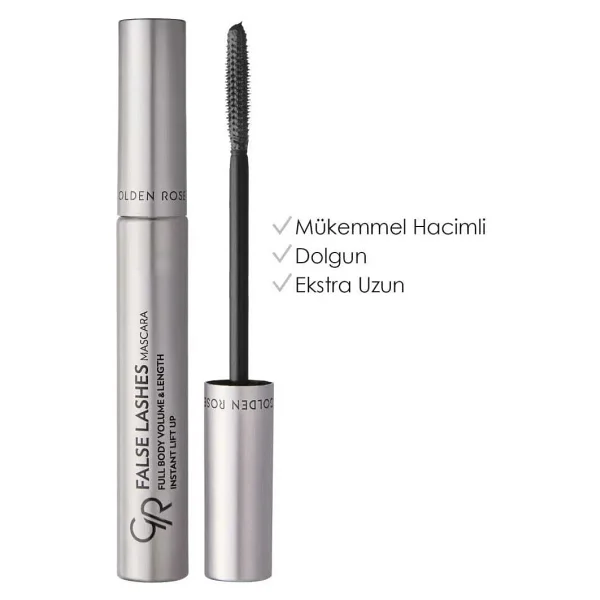 Golden Rose False Lashes Hacim Veren Siyah Maskara - Görsel 5