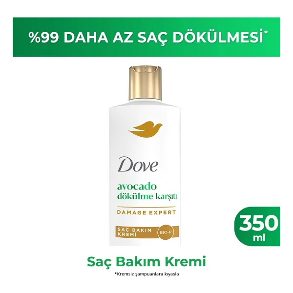 Dove Avocado Dökülme Karşıtı 350 Ml Saç Kremi - Görsel 6