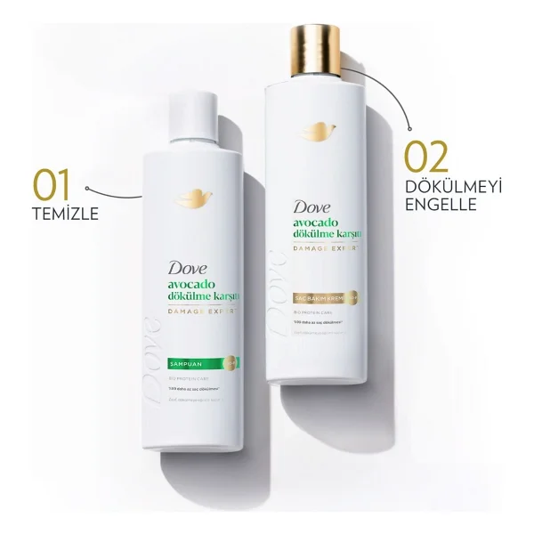 Dove Avocado Dökülme Karşıtı 350 Ml Saç Kremi - Görsel 4