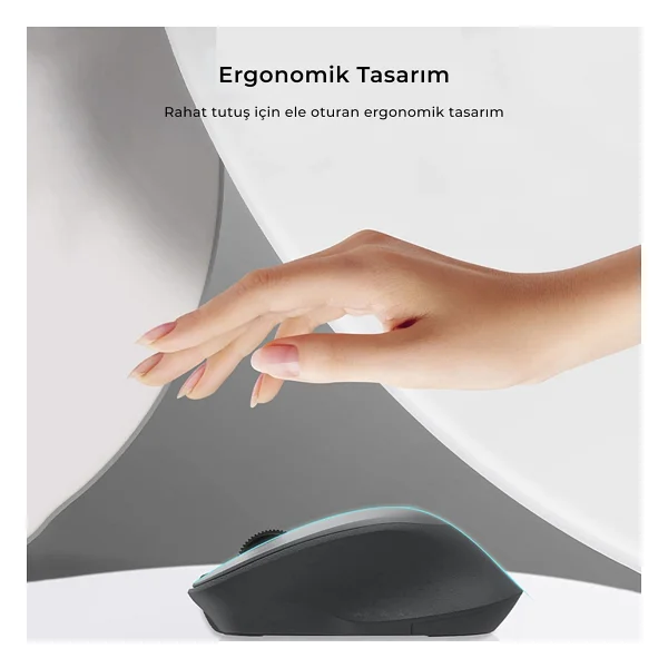 Philips Spk7448g Gri Sessiz Optik Kablosuz Mouse - Görsel 3