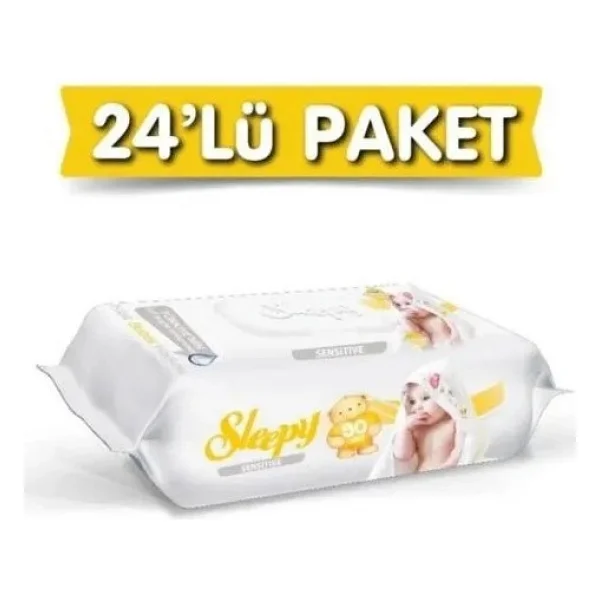 Sleepy Sensitive 90 Yaprak 24'lü Paket Islak Mendil - Görsel 6