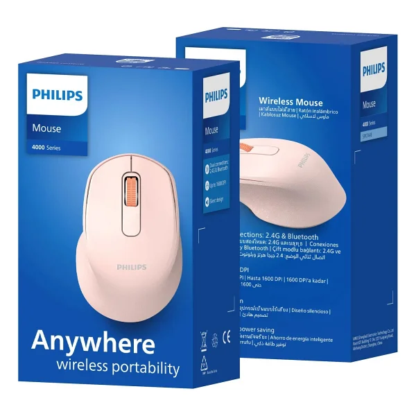 Philips Spk7448 Pembe Sessiz Optik Kablosuz Mouse - Görsel 10