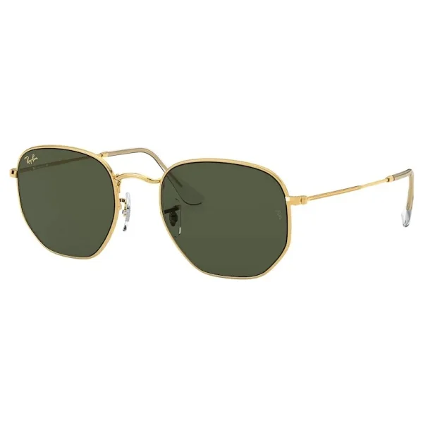 Ray-Ban Hexagonal 3548 919631 Gold-Green Güneş Gözlüğü - Görsel 9