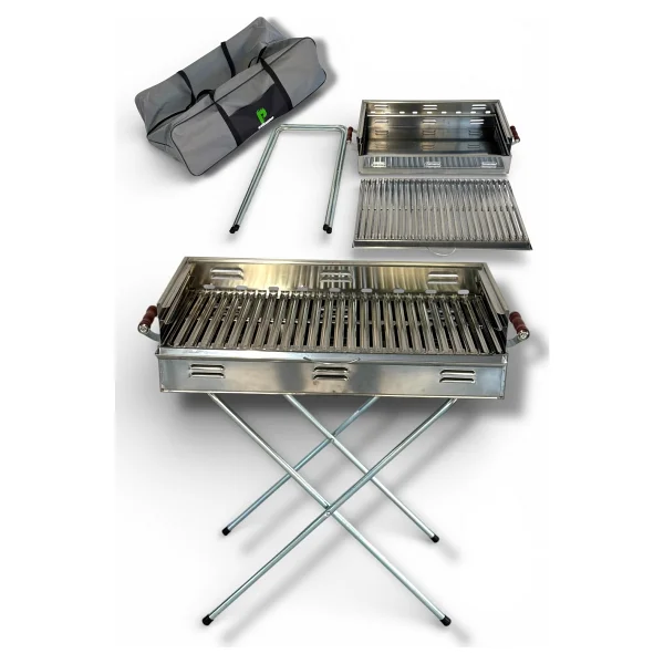 Pratikoutdoor 70x40 Cm Katlanır Kömürlü Mangal - Görsel 6