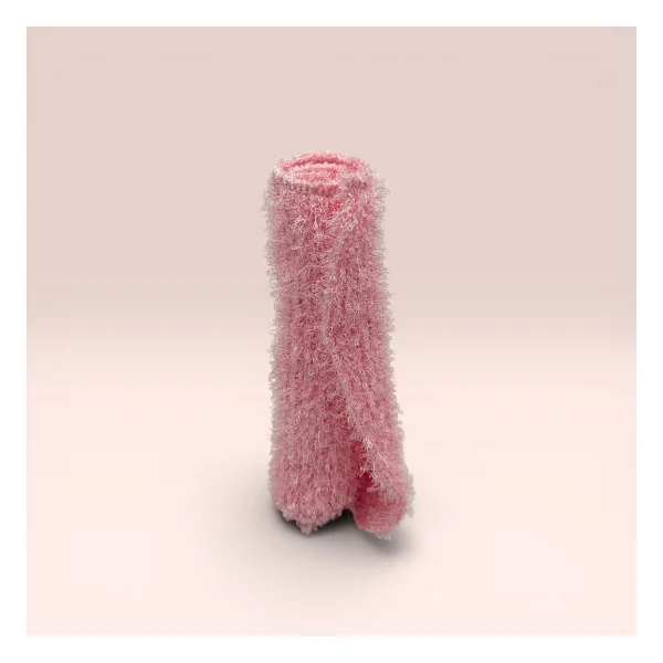 Let'scrub Süper Esnek Pembe Banyo Lifi Tüm Cilt Tiplerine Uygun Duş Lifi Unisex 20x30 Cm - Görsel 3