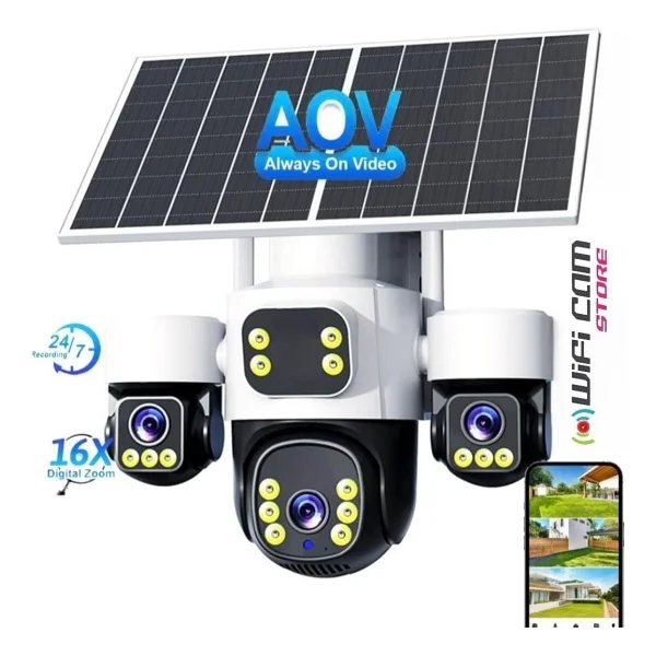 Inox Digital Inox-X13 Speed Dome Full HD Solar Gece Görüşlü Güvenlik Kamerası - Görsel 2